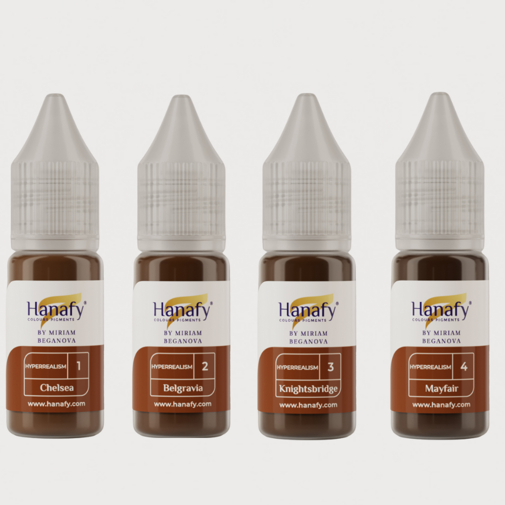 Brow Pigments | Hanafy - Hyperrealism 10ml Set – ID Liner Pro PMU USA
