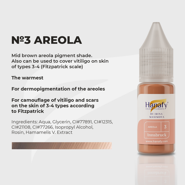 Areola Tattoo Pigments. Hanafy PMU Pigments