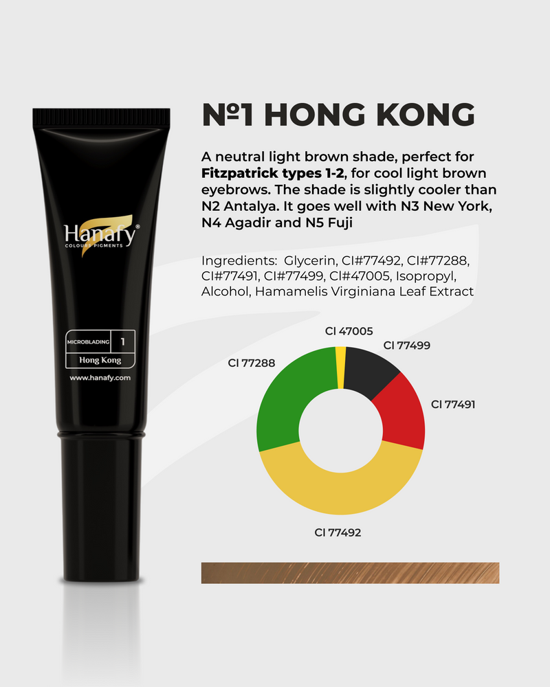 Brow Pigments | Hanafy Microblading Line - Hong Kong No.1