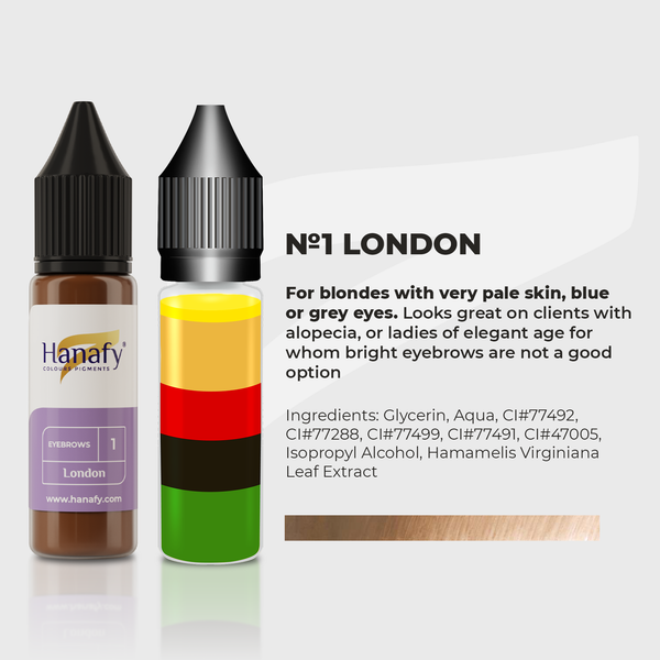 Brow Pigments | Hanafy Mineral Line - London No.1