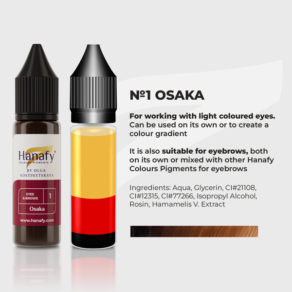 Hanafy Osaka No.1 PMU Makeup INK Eyeliner and Brow Pigment